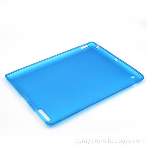 Slim Clear blue Soft TPU Covers for the New iPad 3 & iPad 2, Customized Colors Available